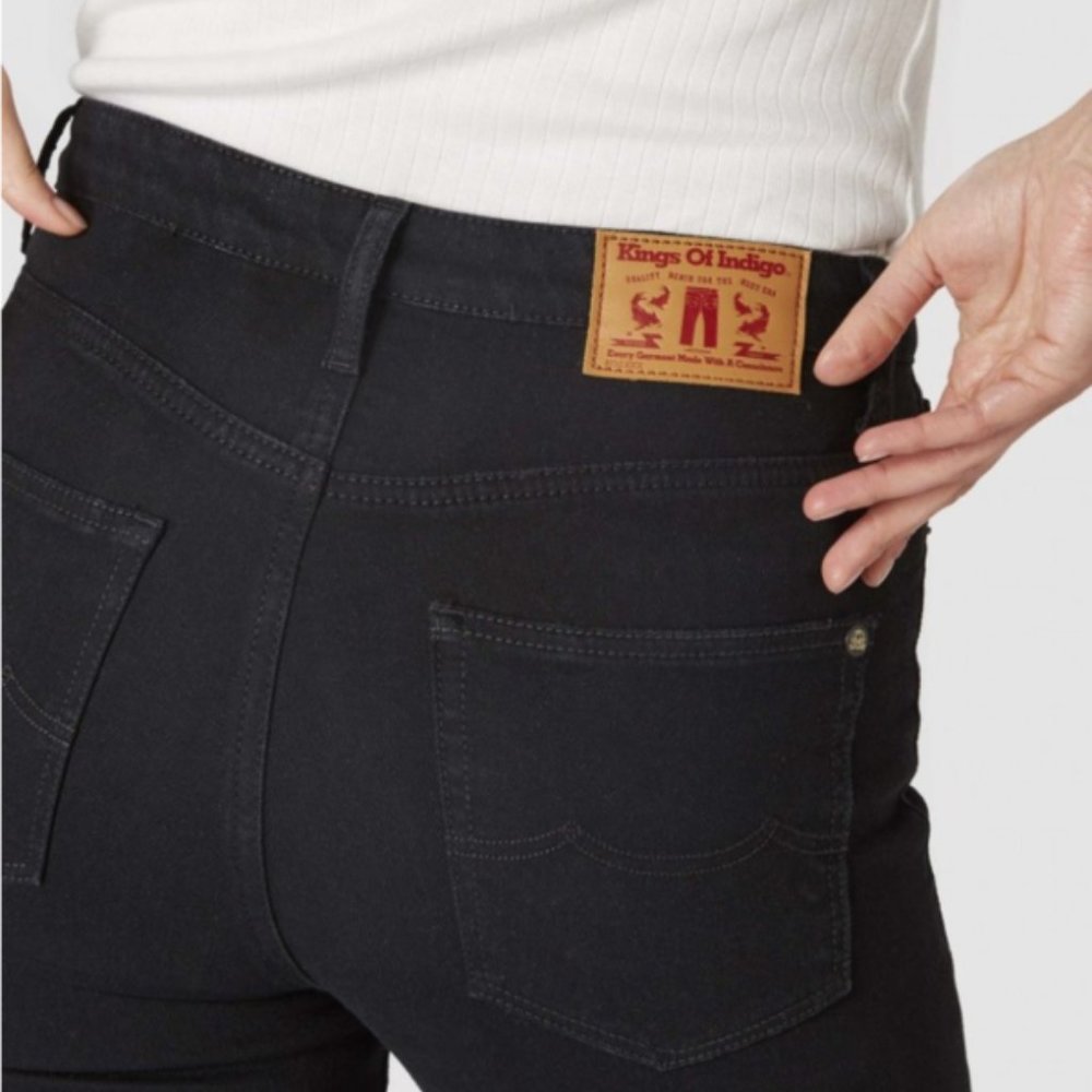 Kings Of Indigo Christina High Rise Super Skinny Jeans - Stay Black